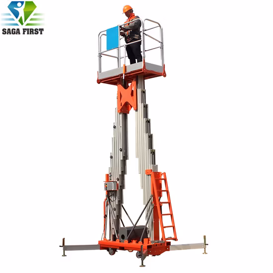 Mini Indoor Outdoor Aluminum Aerial Working Platform Scissor Lift Parts