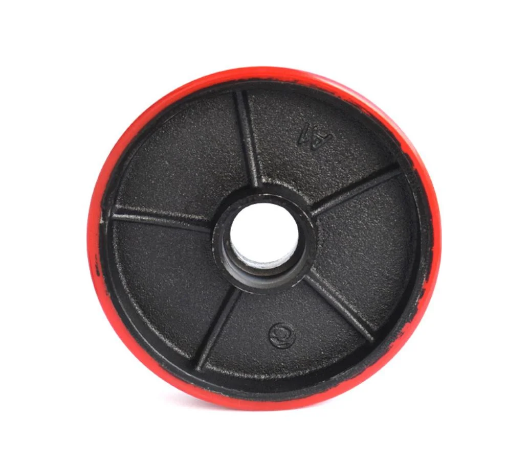 Forklift Parts China Factory 200mm*50mm Red PU Wheel for Xilin Manual Hand Pallet Truck