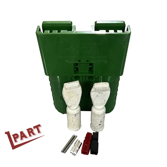Forklift Spare Parts Forklift Battery Connector Sbe320 Green Color 
