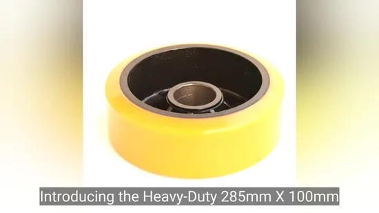 Durable White Nylon PU Wheel for Nuoli Forklift Pallet Truck 