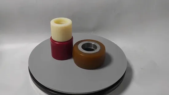 248*75*80 (5 holes) Yellow PU Wheel for Forklift Pallet Truck 