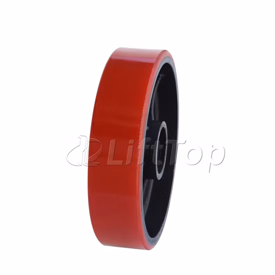 Forklift Parts China Factory 200mm*50mm Red PU Wheel for Xilin Manual Hand Pallet Truck