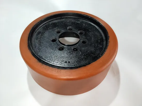 125*50mm PU Balance Wheel with 6205 Bearing Supplying Pallet Truck Balance Wheel 
